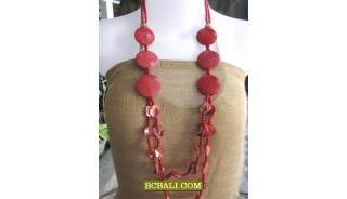 fashion necklaces long strand nuged shells new style